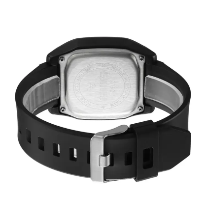 Годинник чоловічий спортивний наручний Skmei 2193 (Чорний з білим циферблатом) Вінниця