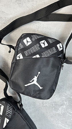 Барстека Nike, Чоловіча сумка через плече, Текстова барсетка на три відділення, Брендаова сумкаMasterSem Київ - фото 1
