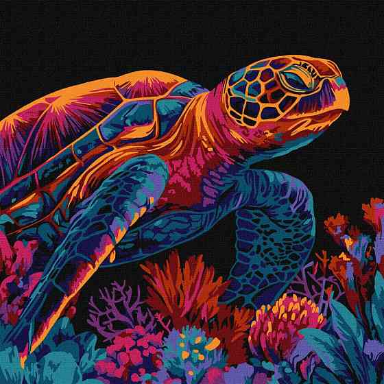 Картина за номерами "Загадкова черепаха" KHO5182, 30х30 см Вінниця