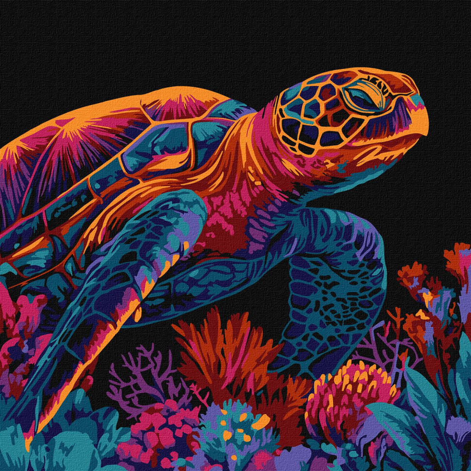 Картина за номерами "Загадкова черепаха" KHO5182, 30х30 см Вінниця - фото 1