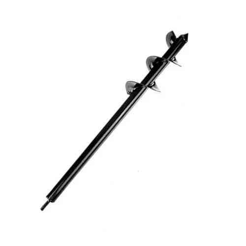 Бур садовий земляний для дриля, спіральне свердло 10x60см Винница