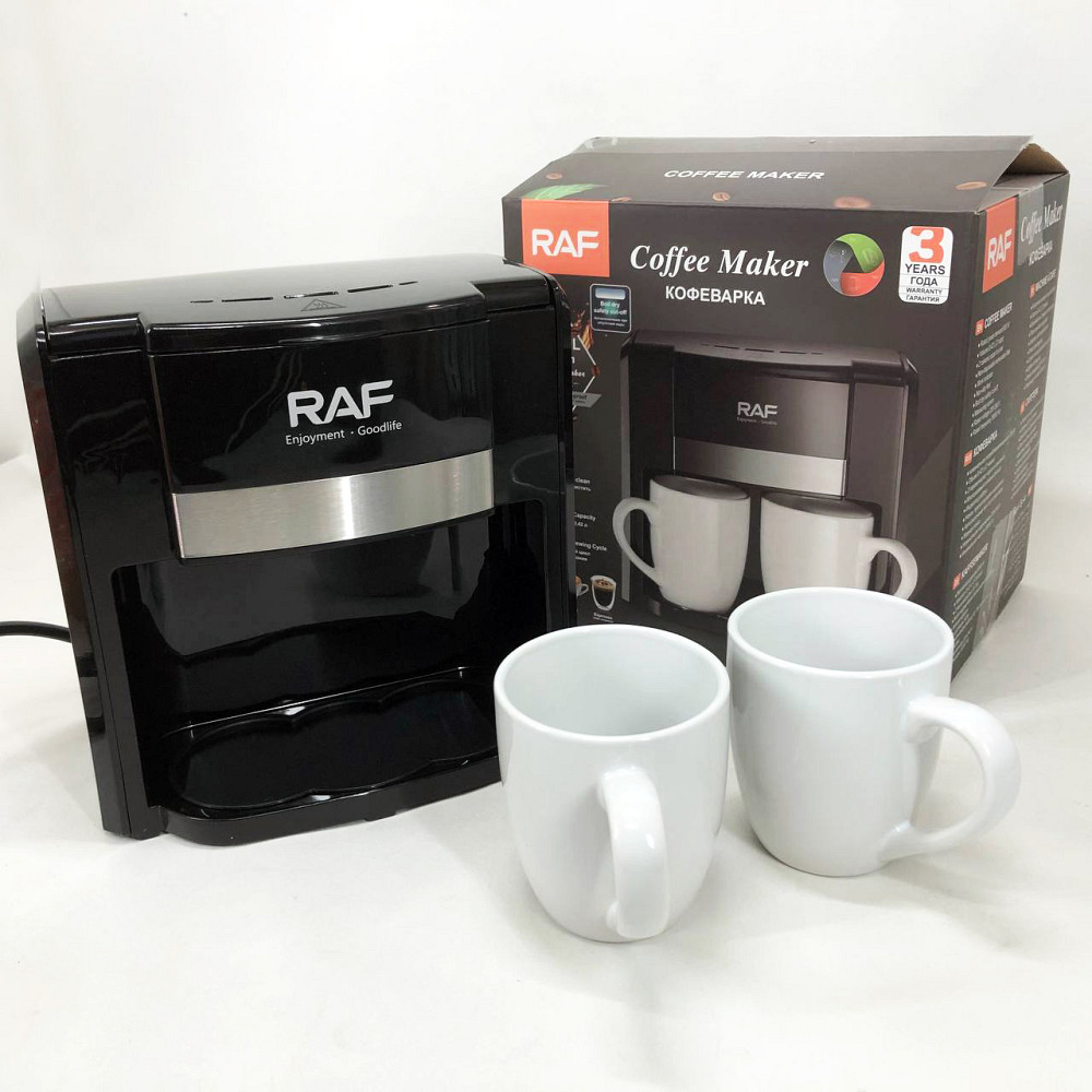 Крапельна кавоварка з автовідключенням RAF, Крапельна компактна кавоварка для дому FS-94 Львів - фото 7