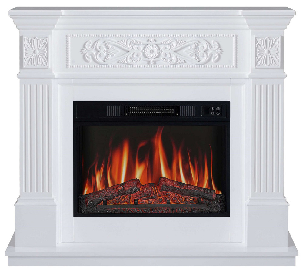 Камінокомплект ArtiFlame Toscana AF23S білий з обігрівом і звуком горіння вогню Львів - фото 2