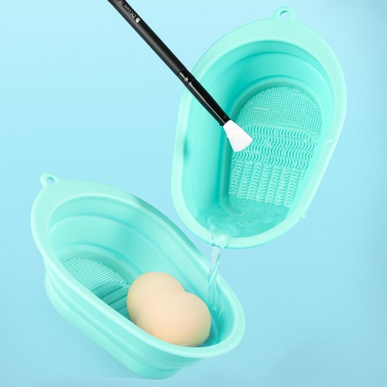 Ванночка для миття пензликів макіяжу складна (салатова) Вінниця - фото 2