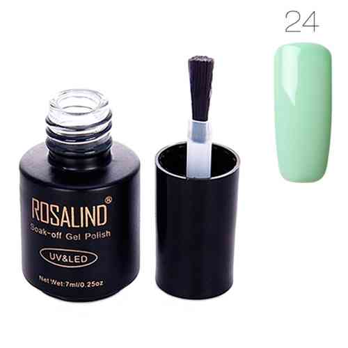 Гель-лак для нігтів манікюру 7мл Rosalind, шелак, 24 м&apos;ятний Вінниця