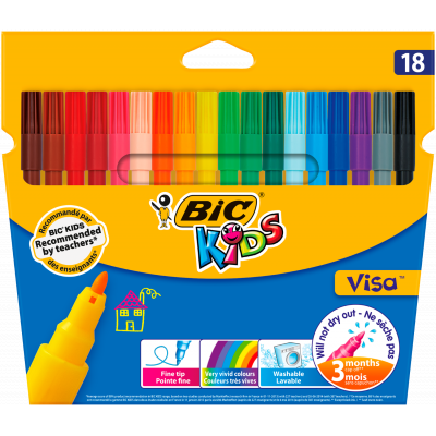 Фломастеры Bic Kids Visa 880, 18 цветов (bc888681) Винница - изображение 1