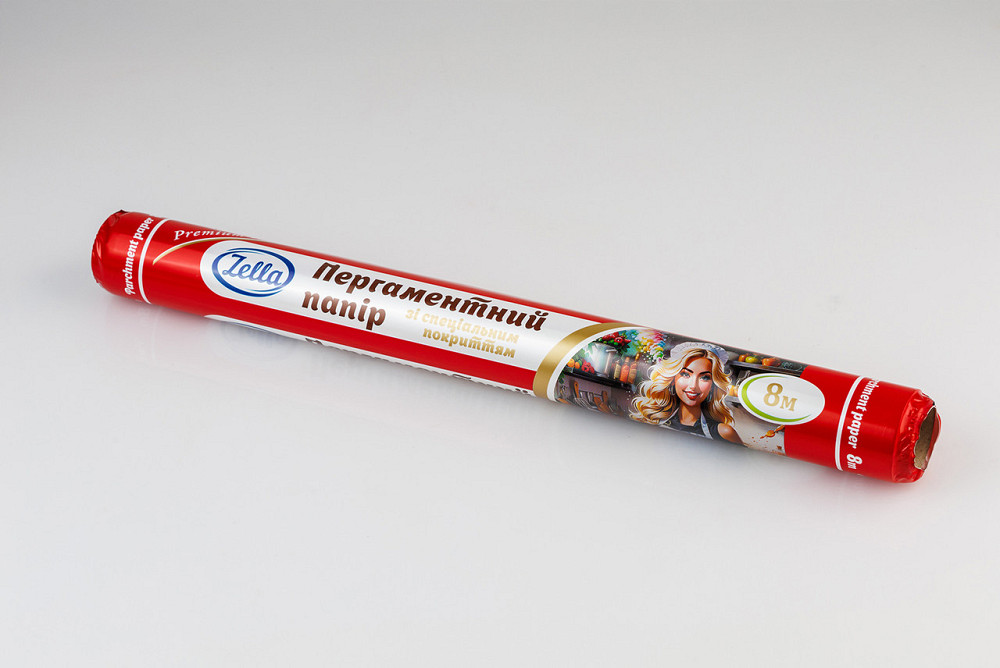 Пергамент для випікання (8 м*38 см) Zella білий силіконовий (1 рул) Харків - фото 2