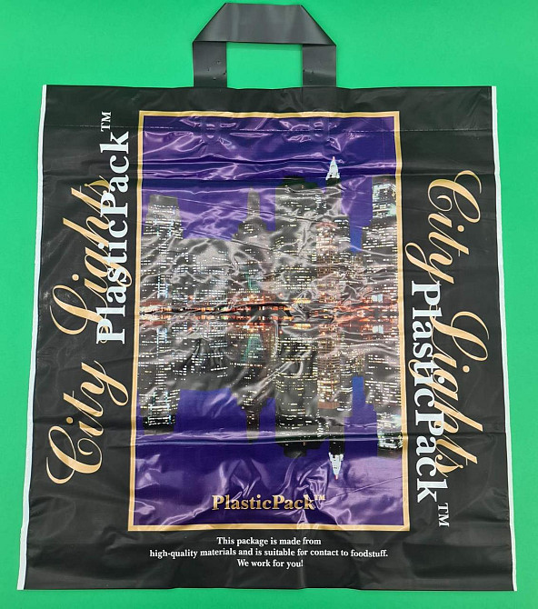 Пакет с петлевой ручкой (47*49) Нью-йорк Наксан (25 шт) Харьков - изображение 1