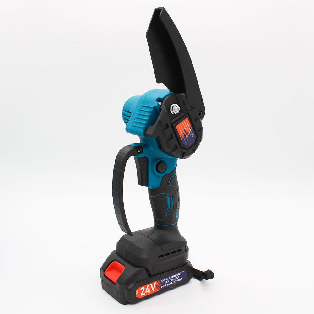 Аккумуляторная цепная пила 24В, 1500 мАч, TL 0600, с кейсом + 2 аккумулятора / Ручная электропила / Мини пила Киев - изображение 7