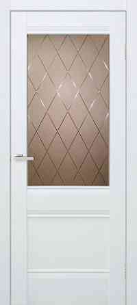 Межкомнатные двери Омис Валенсия ЗС+КМ Белый 900х2000 мм Киев