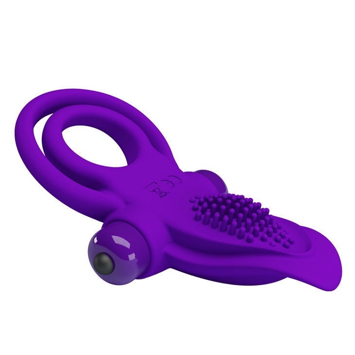 Ерекційне кільце - Pretty Love Vibrant Penis Ring Purple Sex Aura Київ - фото 6