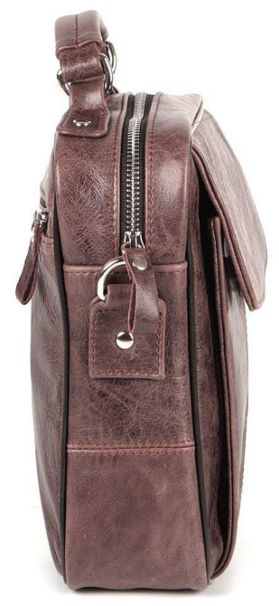 Сумка кожаная Коричневая (SHVIGEL) Киев - изображение 2