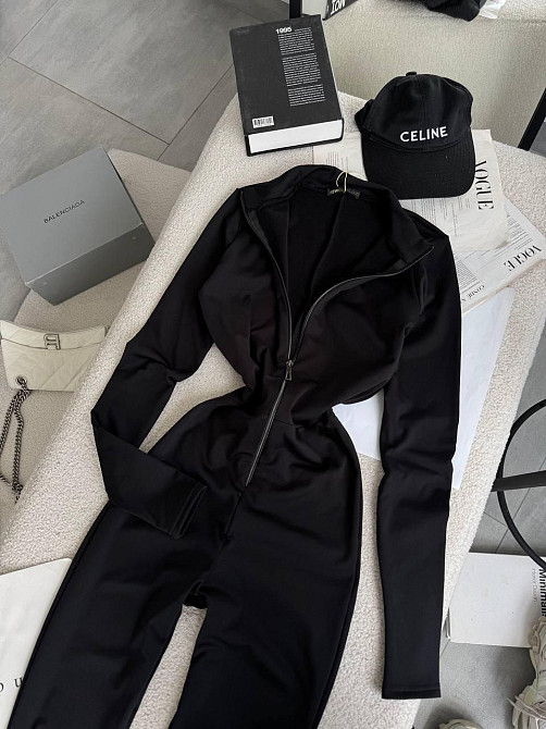 Жіночий базовий комбінезон на блискавці мікродайвінг 46/48 Одеса - фото 5