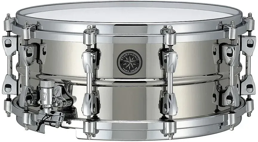 Ударна установка  Tama STARPHONIC 14"X6" NICKEL PLATING AND CLEAR TOP PBR146 Київ - фото 1