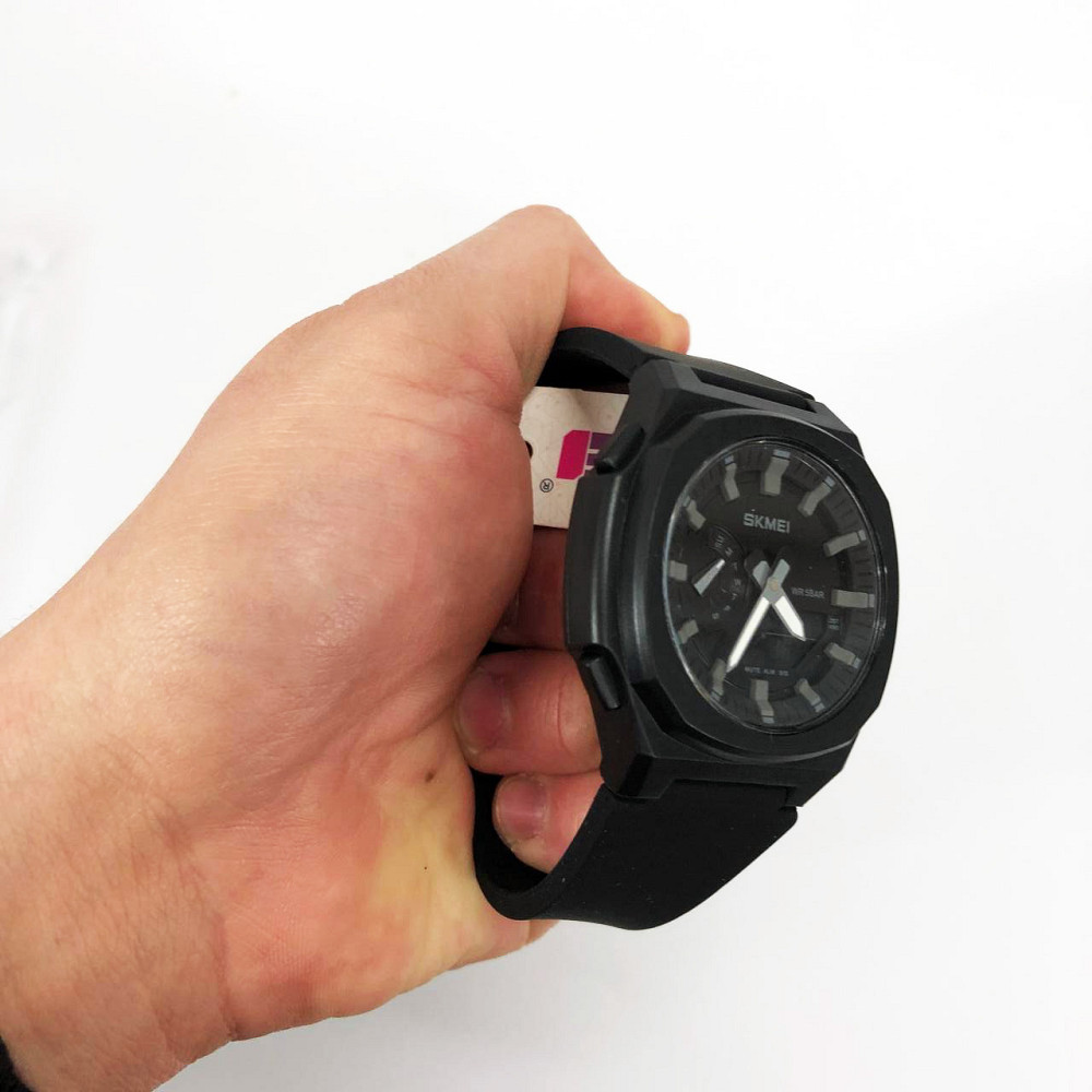 Стильные статусные наручные часы стрелочные SKMEI, Часы наручные мужские стильные модные красивые AB-46 Львов - изображение 5