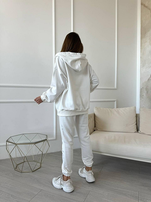 Женский прогулочный костюм тройка: кофта майка и штаны турецкая петля пенье + турецкая рибана Одесса - изображение 5