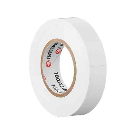 Лента изоляционная 0.15мм*17мм*20м белая INTERTOOL IT-0053 Киев