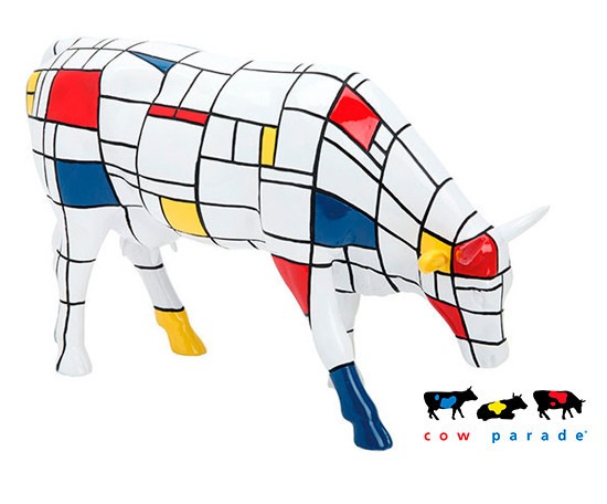 Статуэтка коллекционная корова Moondrian (30х9х20 см) Size L полирезин Киев - изображение 6
