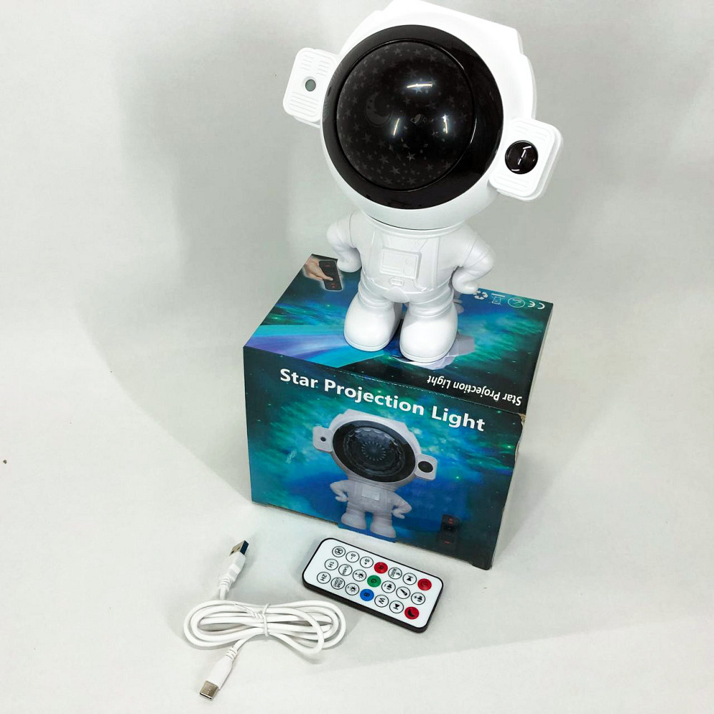 Нічник проектор блютуз Зоряне небо, Світильник космонавт дитячий нічник проектор космонавт RQ-70 Львів - фото 4