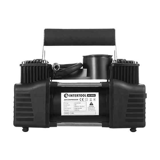 Компресор автомобільний INTERTOOL AC-0005 12В, 25 А, циліндр 2х30 мм, Потужний автомобільний компресор Івано-Франківськ