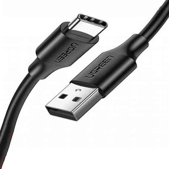 Кабель Ugreen USB 2.0 AM to Type-C US287 60115 (Черный, 0.5м) Николаев