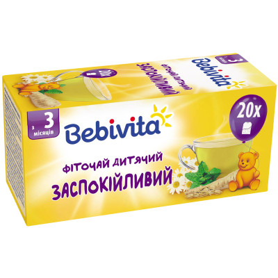 Дитячий чай Bebivita заспокійливий 30 г (4820025490770) Вінниця - фото 1
