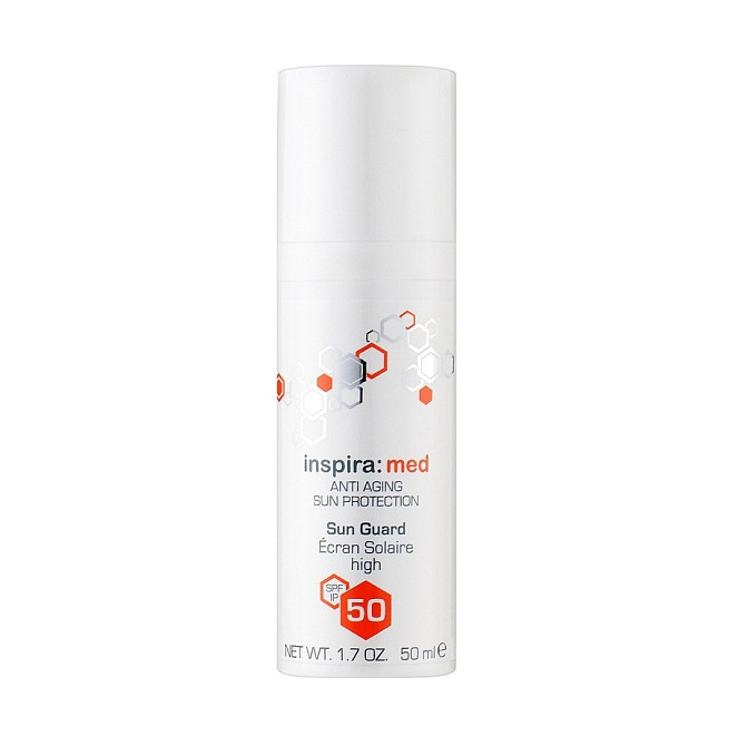 Солнцезащитный антивозрастной крем SPF 50 ANTI AGING SUN GUARD Inspira Med 50 мл Киев - изображение 1