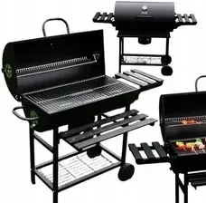 Гриль GRILL WĘGLOWY GRIL OGRODOWY Z POKRYWĄ POPIELNIK ZAMYKANY OGRÓD DUŻY ZESTAW Киев