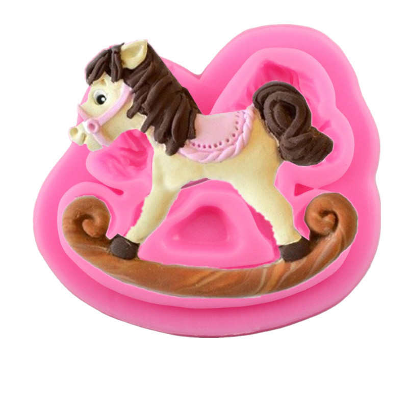 Силиконовая форма Лошадь 80 на 92 мм розовый Киев - изображение 3