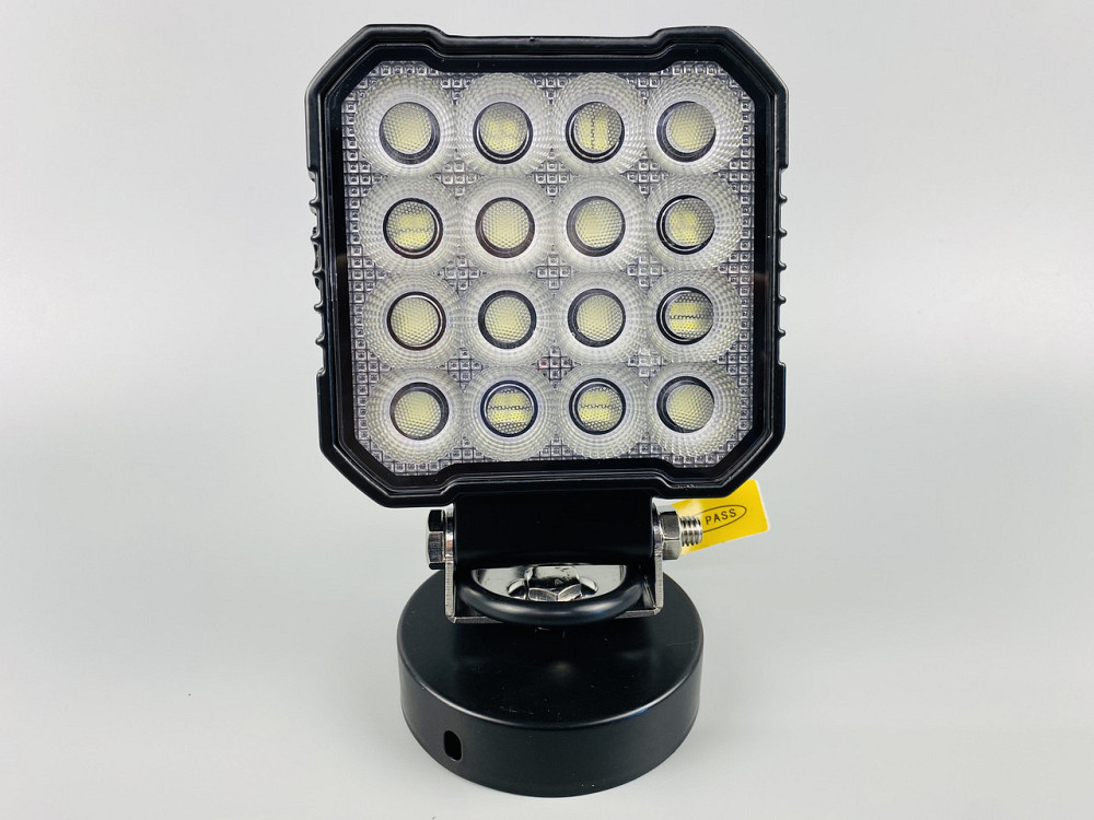 Фара квадратна (64 led діода) IP67 led chip 3030, алюмінієвий корпус, кріплення Мукачево - фото 8