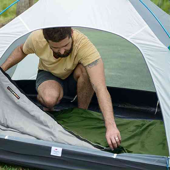 Спальник надлегкий Naturehike LW180 NH21MSD04 лівий, (15°C), p-p M, темно-зелений Київ