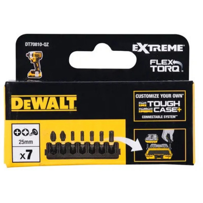 Набор бит DeWALT в касете для Tough Case, FlexTorq, L 25 мм, Рh2,Pz2,Т20 2 шт,Т25 2 шт,Т30 (DT70810) Винница - изображение 2