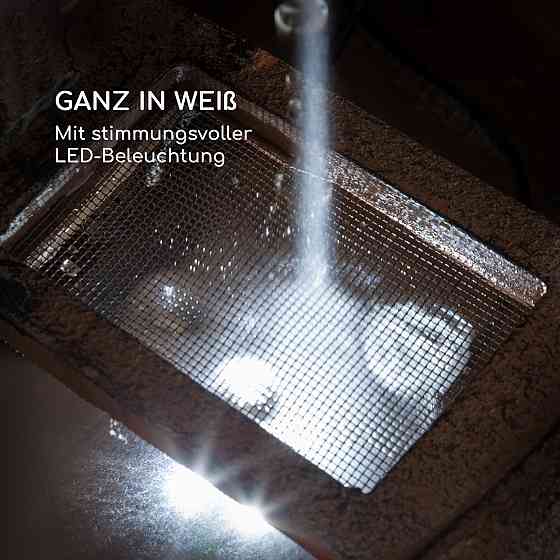 Солнечный фонтан Blumquell LED 5 м кабель солнечная панель из синтетического камня (Германия, читать описание) Ровно