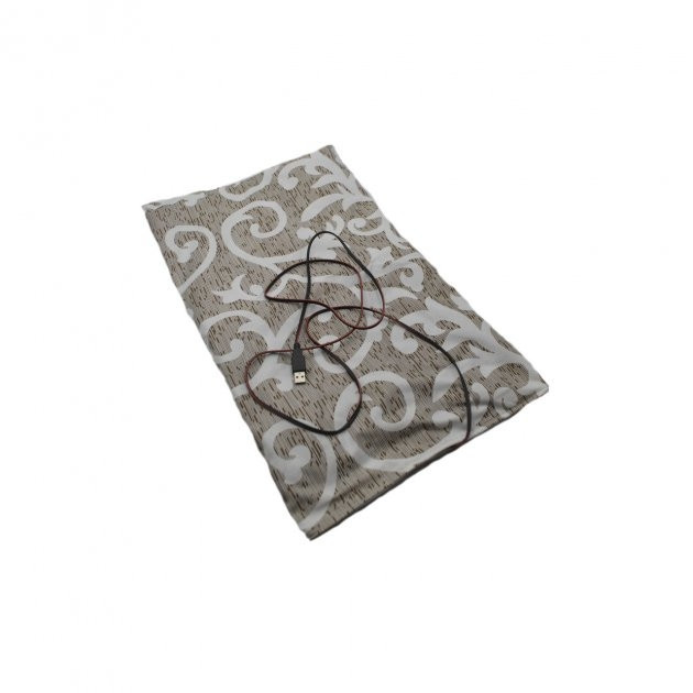 Електрогрілка з підігрівом від USB ЕГ-1-12 5 V 50х30 см, коричнево-біла Вінниця - фото 2