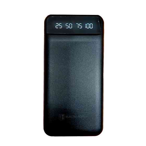 Power Bank 10000 mAh с фонариком type-c черный Днепр