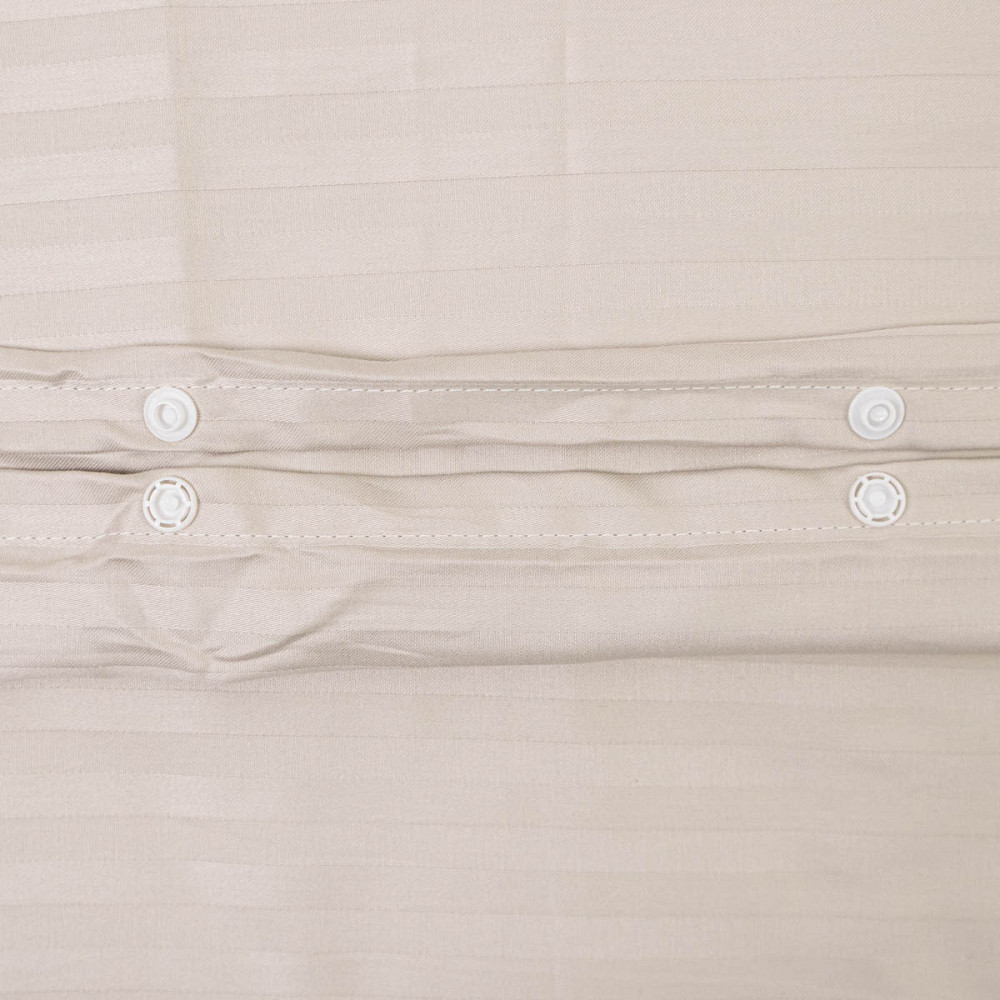 Постельное белье Семейное Страйп Сатин комплект 125 г/м2 YouStar (Перламутровый) 2 х 70х70 Сумы - изображение 6