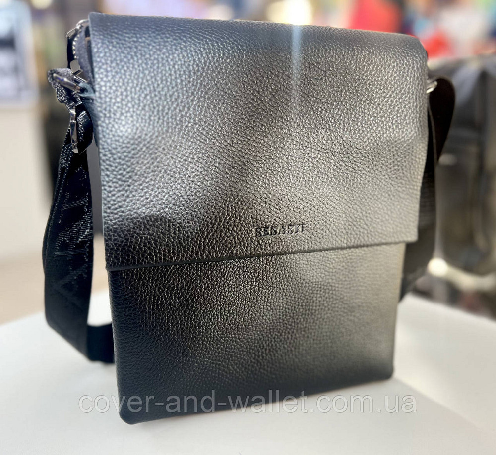 Мужская сумка-мессенджер классического дизайна из натуральной кожи флотар Rekarti 037 Киев - изображение 7