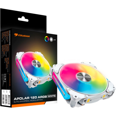 Кулер для корпуса Cougar Apolar 120 ARGB (White) Винница - изображение 9