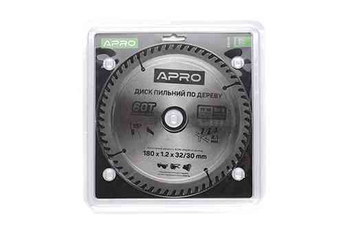 Диск пильный по дереву 180х32(30)х60Т APRO Ровно