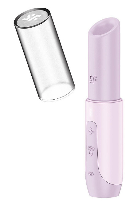 Стимулятор клітора хвильовий Satisfyer Secret Kiss у формі помади, рожевий Sex Aura Київ - фото 1