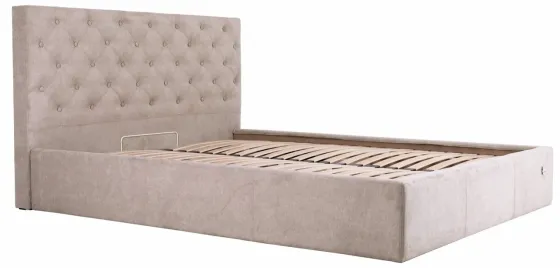 Кровать Двуспальная Coventry Comfort 180 х 200 см Мисти Mocco С подъемным механизмом и нишей для белья Мокко Киев