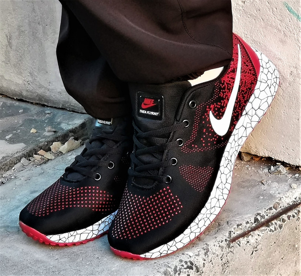 Кросівки Nike Чорні Чоловічі Найк Червоні (розміри: 41,42,43,44,45) Дніпро - фото 2