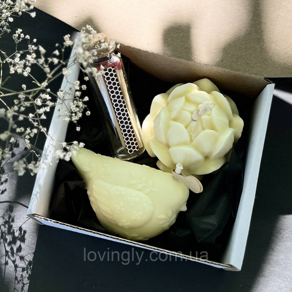 Премиум подарочный набор со свечами ручной работы, шерстяным пледом и натуральным чаем Ирпень - изображение 6