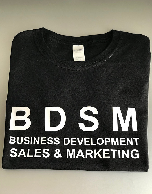 Женская\Мужская футболка с надписью BDSM Черновцы - изображение 2