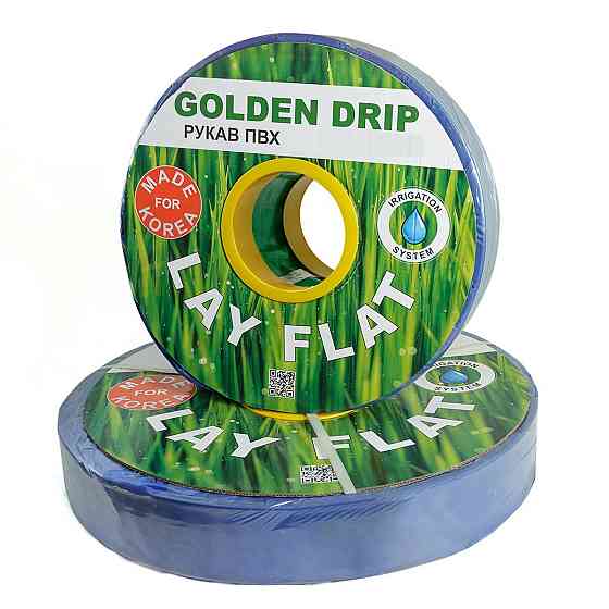 Рукав ПВХ Lay Flat 4" (100 мм), 100 м GOLDEN DRIP для поливу Дніпро