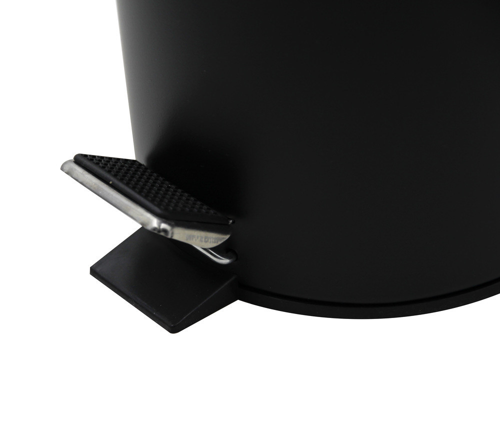 Відро для сміття кругле Zerix Solo-TC0103 Black 3 л колір чорний нерж. сталь (ZX5896) Чернівці - фото 4