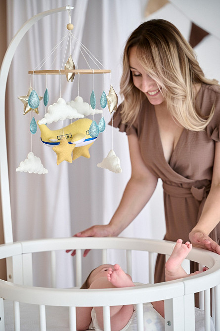 Дитячий мобіль на ліжечко для немовлят WooolyWool «Мрія» Київ - фото 7