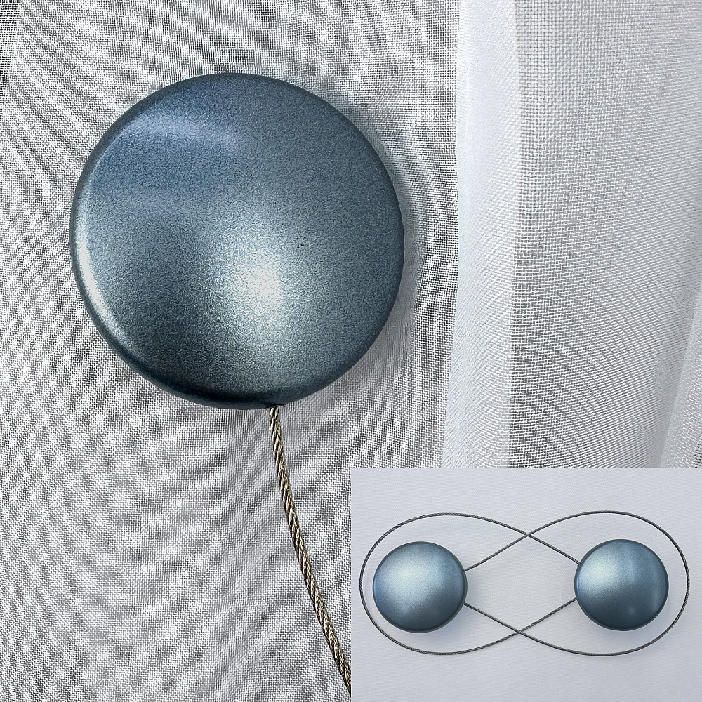 Магниты для штор и гардин Круг 2 шт Голубой (81-290) Киев - изображение 1