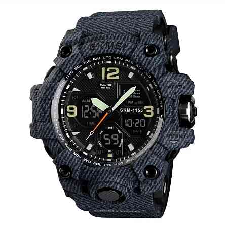 Мужские наручные часы Skmei Hamlet 1155 Темный джинс Киев