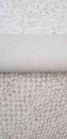 Обои виниловые на флизелине Rasch County Living метровые плетенка мешковина структурные бежевые с серым Киев